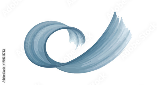 A modern take on Valentine's Day, celebrating romance and the essential act of self-care with a fluid, artistic brushstroke of blue