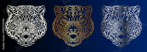 Animal Head Design Elements