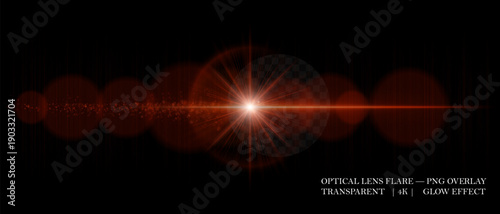 Color optical lens flare with multiple glowing circles, soft reflections, and realistic diffusion. Perfect for overlays, cinematic, and visual effects.