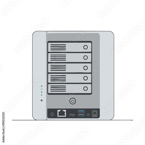 Server Storage Device Illustration