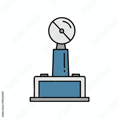 Simple Vector Icon of Mechanical Device