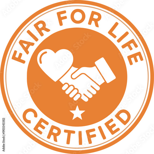 Fair for Life Certification Badge Illustrating Ethical Standards and Social Responsibility