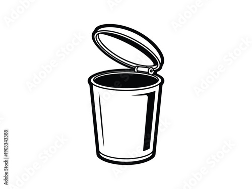 Detailed black silhouette of a human heart, showing chambers and major vessels