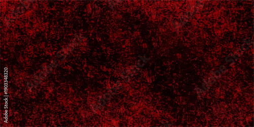 A dark and grungy red wool fabric texture features a vintage carpet pattern with an aged, blood-colored paint design that creates a textured Christmas backdrop for art and wallpaper