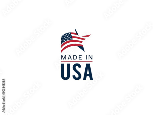 American flag waving proudly in the wind, symbolizing patriotism and national pride, representing the United States of America