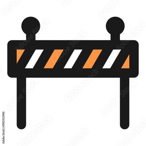 construction barrier icon