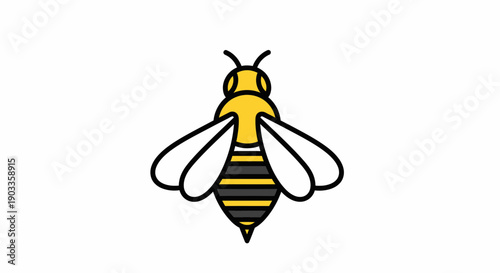 bee icon yellow black