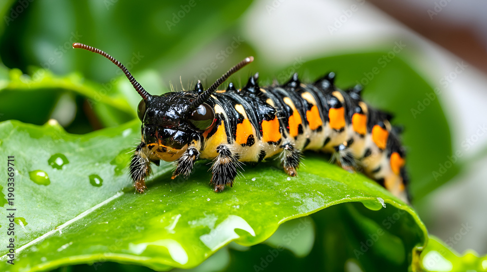 custom made wallpaper toronto digitalcaterpillar on leaf