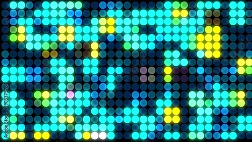 Digital shine ball design, high tech data flow, cyber technology animation design