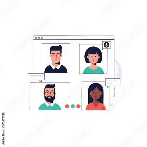 Online Meeting with Colleagues