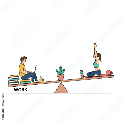 Balance between work and exercise