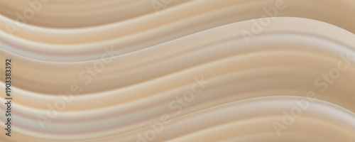 Soft beige gradient background with ivory waves creating elegant nude tones, perfect for luxury design projects, studio presentations, or sophisticated branding materials. Vector illustration.