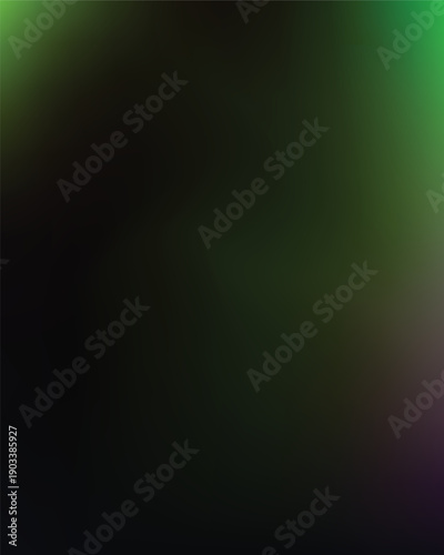 Dark green and black gradient background with subtle light effects
