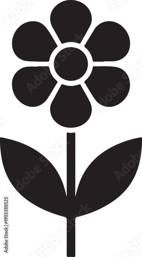 abstract nature shape silhouette, pure black on white.