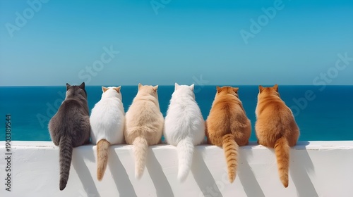 group of cute cats wallpaper