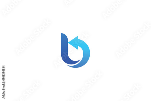 Letter B Arrow Logo for Corporate Identity and Startup Branding