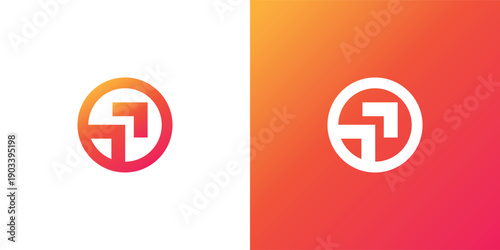 Modern Geometric Arrow Growth Logo Design for Business, Finance and Startup Branding