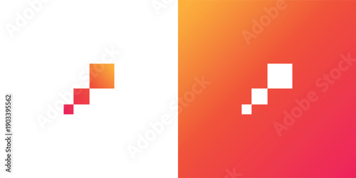 Modern Geometric Arrow Growth Logo Design for Business, Finance and Startup Branding