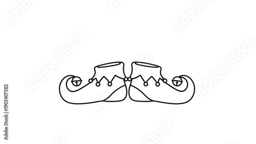 A pair of ice skate boots.