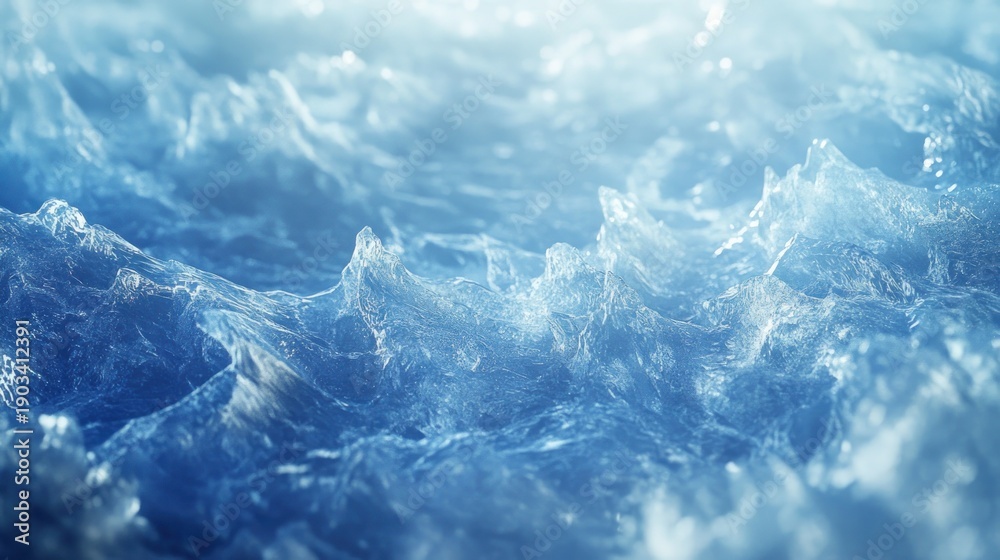 Obraz premium Frozen Ocean Waves