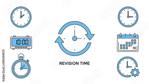 Revision Time Concept With Clocks.
