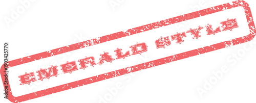 Emerald Style textured rubber stamp for a sophisticated and luxurious visual branding