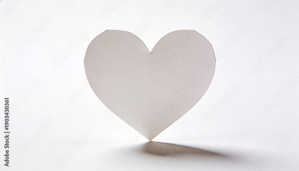 Fototapeta premium Soft Heart Light Shadow Valentine’s Day Abstract Background