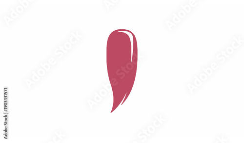 Minimal nail polish logo vector illustration for beauty salon branding