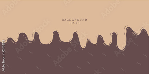 Illustration of ice cream melt background template