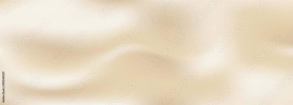 Obraz premium Soft cream gradient background with subtle light waves creating an elegant neutral texture perfect for luxury designs and organic minimalist compositions with warm beige tones. Vector