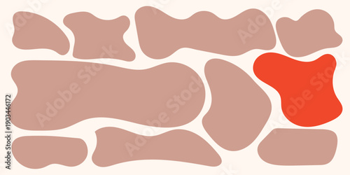 Shape wavy rectangle and organic frame abstract with blob irregular box. Splash wave vector and liquid form fluid with hand water design. Line shape drawn and element organic geometric