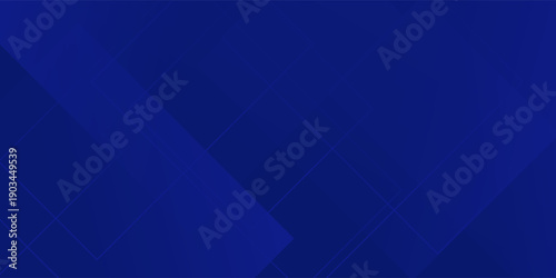 Abstract Dark Blue Geometric Background. Professional Corporate Design with Overlapping Square Shapes and Lines. Modern Technology Backdrop for Business Presentation, Web Header, and Branding.
