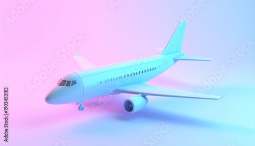 Wallpaper Mural Pastel vintage airplane with propeller Torontodigital.ca