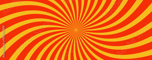 Autumn color sun rays background. Abstract orange sun rays design wallpaper. Colorful swirling lines for templates. modern vector illustrator, website, textures,