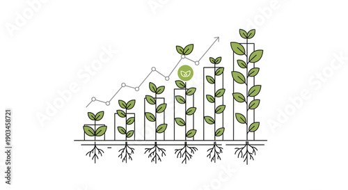 Plant Growth Stages Illustration Seedling Development.