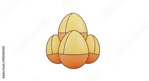 Close-Up of Smooth Brown Eggs with Light Background for Food and Culinary Use