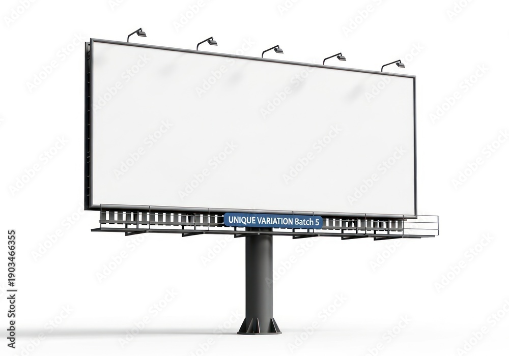 Obraz premium Large Outdoor Billboard With Blank White Space For Advertising Isolated White Background