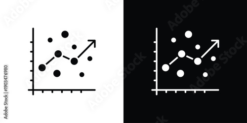 Regression Icon Sheet Black And White