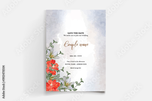 Save the date wedding invitation templates
