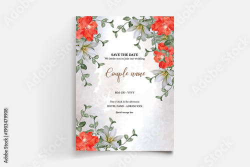 Save the date wedding invitation templates