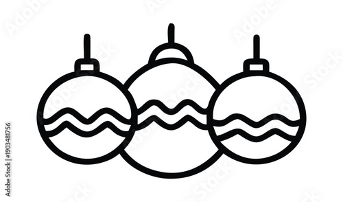 Vector illustration set featuring 3d glass bottles of wine and champagne with abstract Christmas ornaments and winter holiday tree decorations for restaurant celebration design