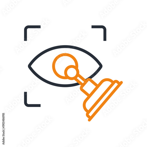 laser eyes icons minimalist flat style design, laser eyes Vector illustration on white background