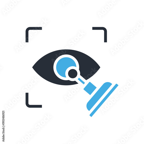 laser eyes icons minimalist flat style design, laser eyes Vector illustration on white background