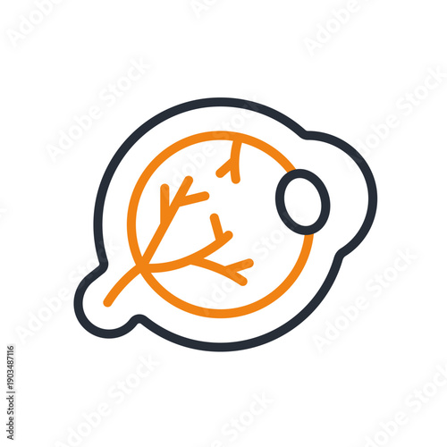 eye ball icons minimalist flat style design,eye ball Vector illustration on white background