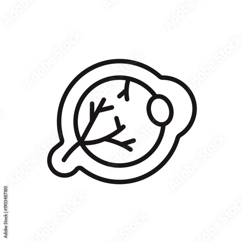 eye ball icons minimalist flat style design,eye ball Vector illustration on white background