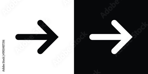 Arrow Right Icon Sheet Black And White