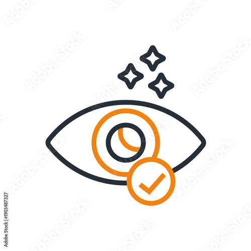 eye health icons minimalist flat style design, eye health Vector illustration on white background
