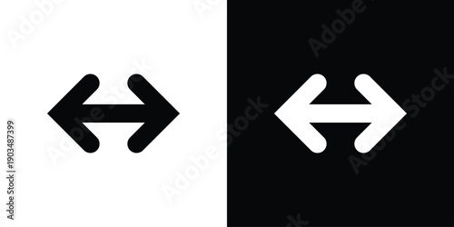 Double Arrow Icon Sheet Black And White