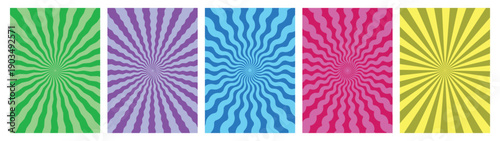 Abstract Spiral Swirl fluid Patterns. Funky wave illustration. Psychedelic Geometric Twirl Vector Background.