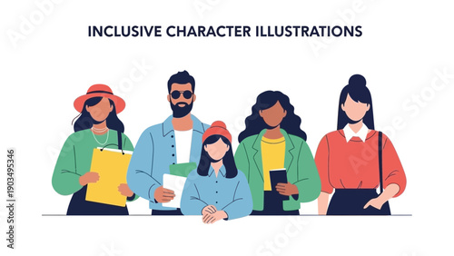 Diverse group of people standing together in harmony